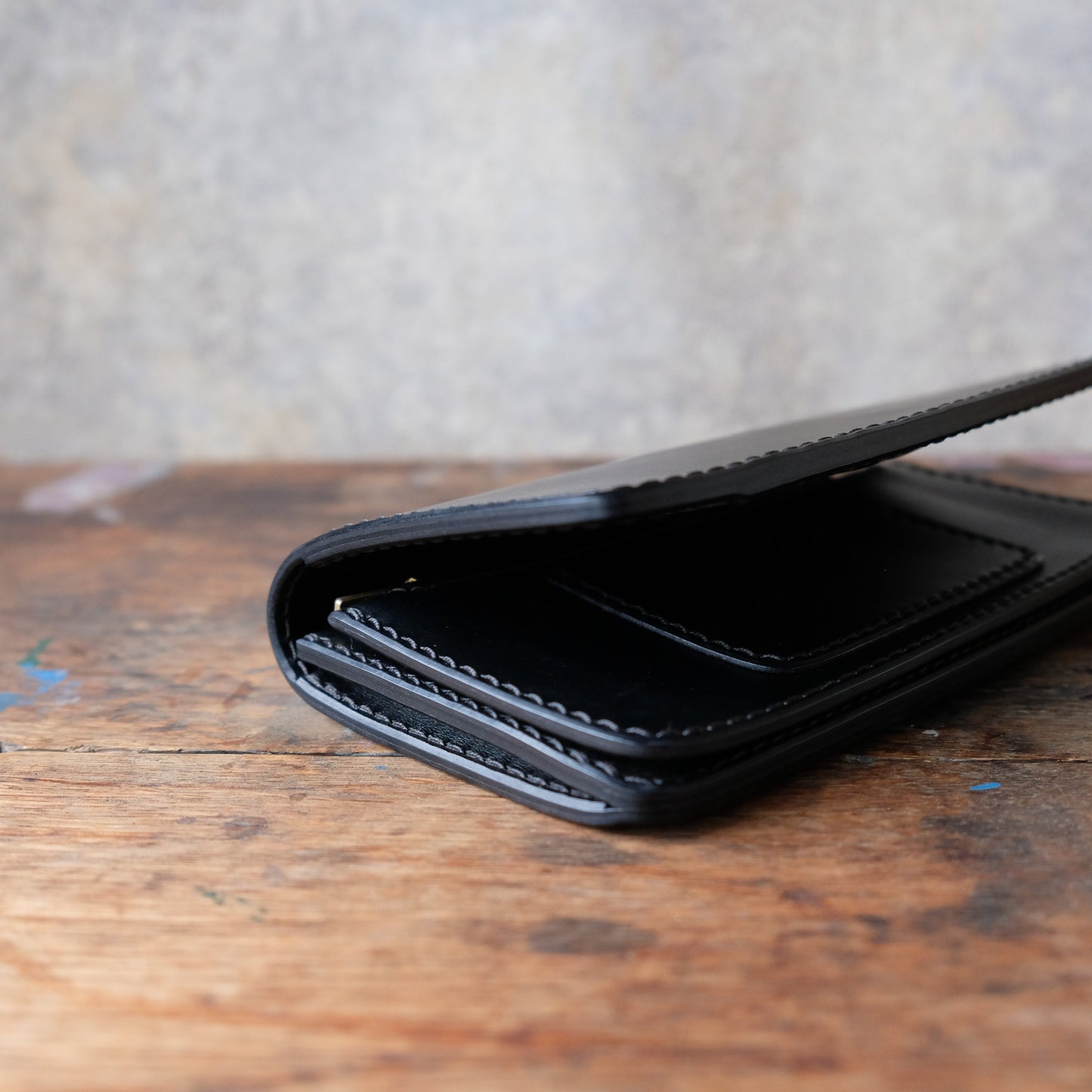 OLD FELLOW COMPANY_LW-05_B_BLACK_ロングウォレットBタイプ