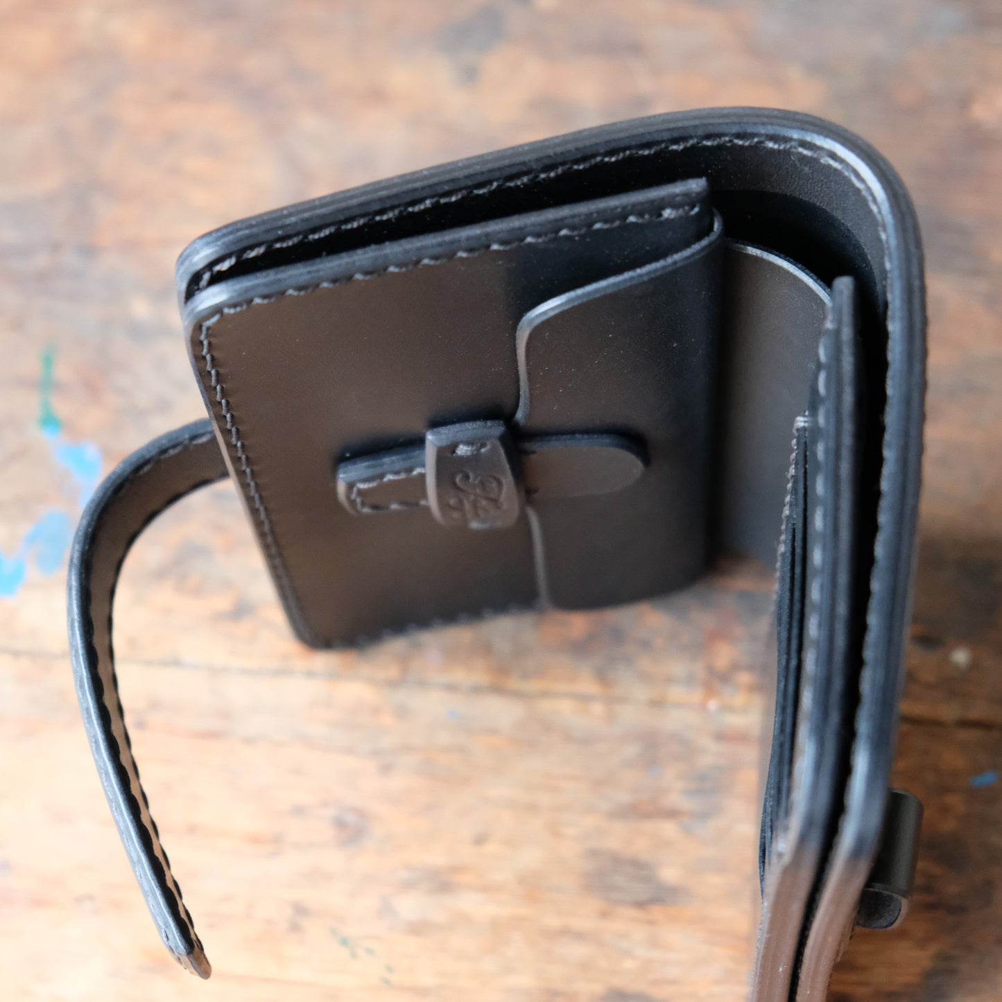 OLD FELLOW COMPANY_MW-03_BLACK_ミドルウォレット