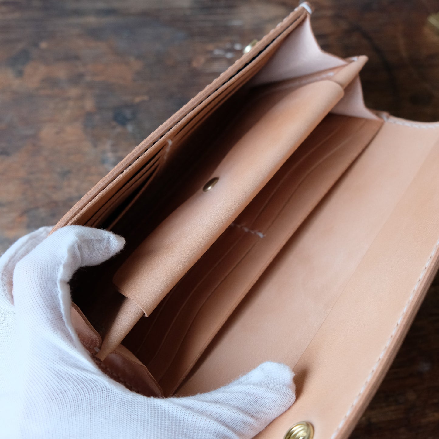 OLD FELLOW COMPANY_LW-04_NATURAL_ロングウォレット特厚カスタム