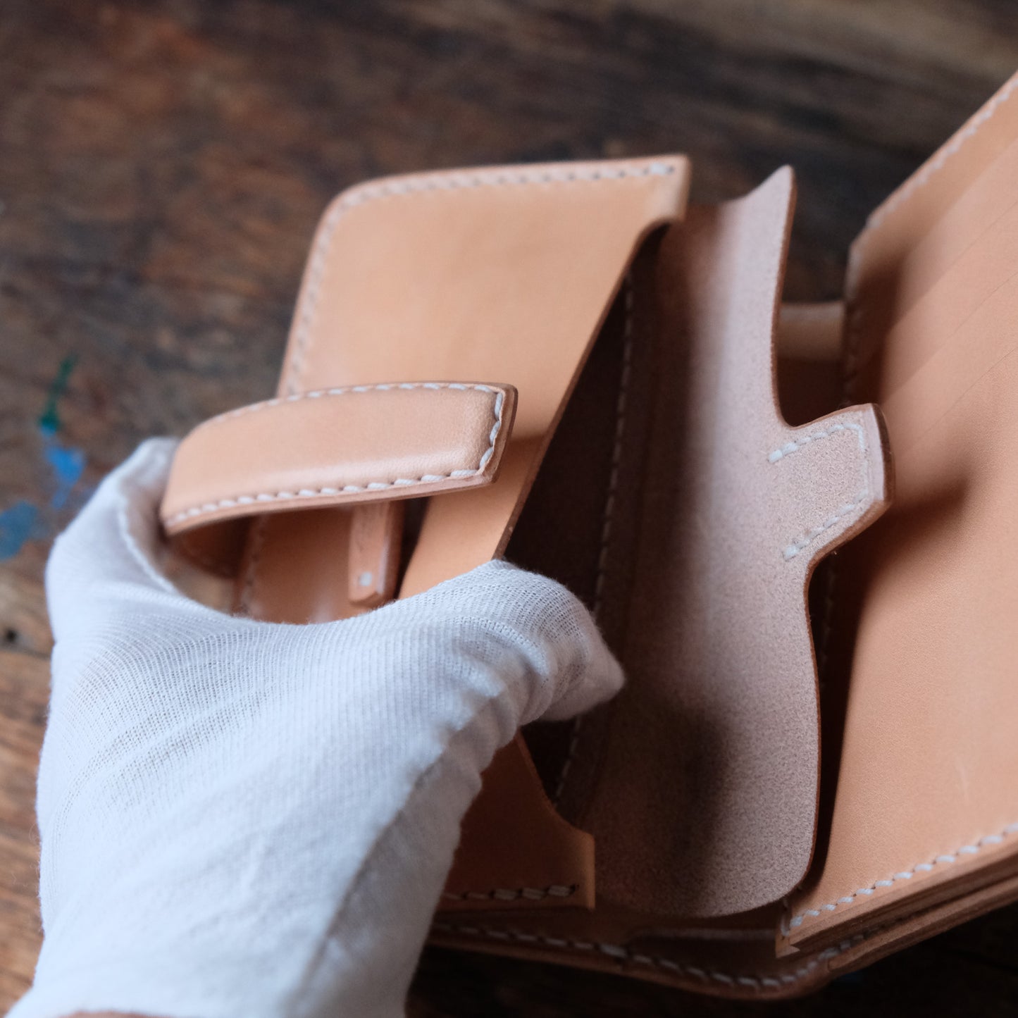 OLD FELLOW COMPANY_MW-03_NATURAL_ミドルウォレット