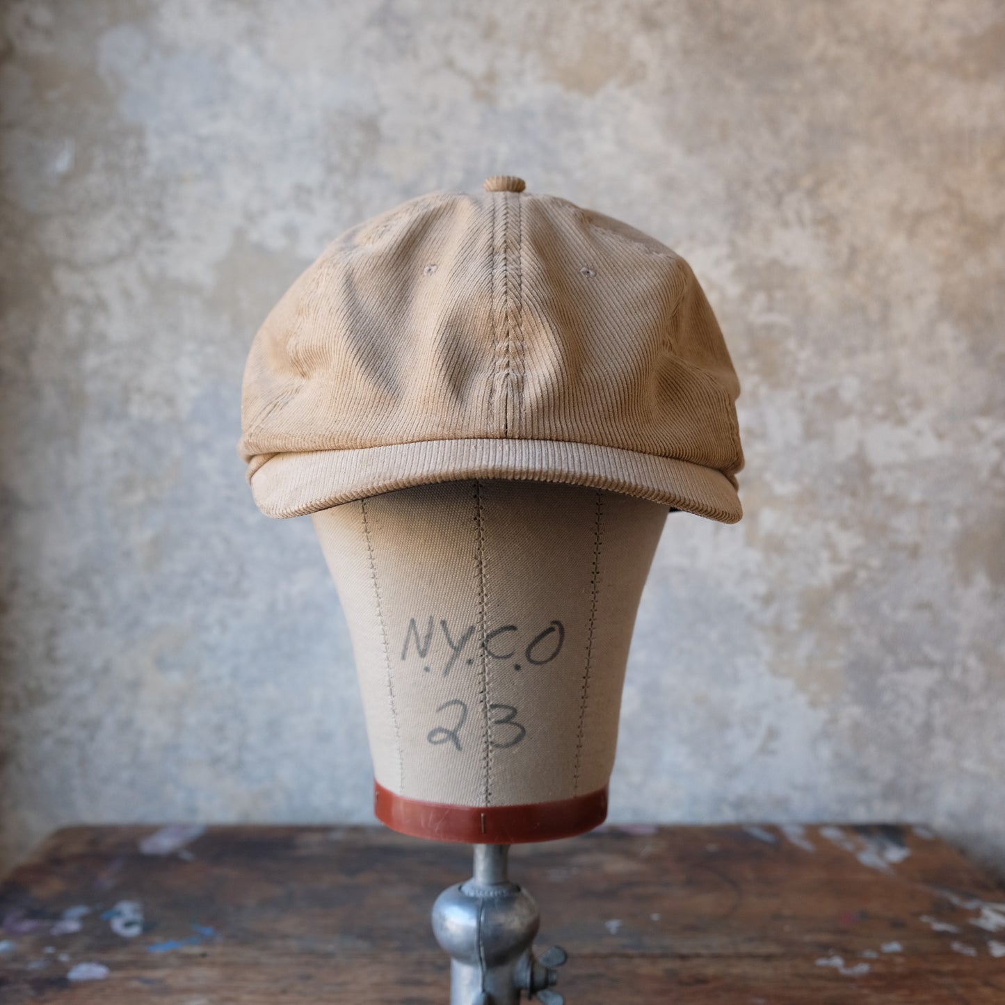 THE H.W.DOG&CO_D-01092_NEWSPAPER BOYS CAP_Beige