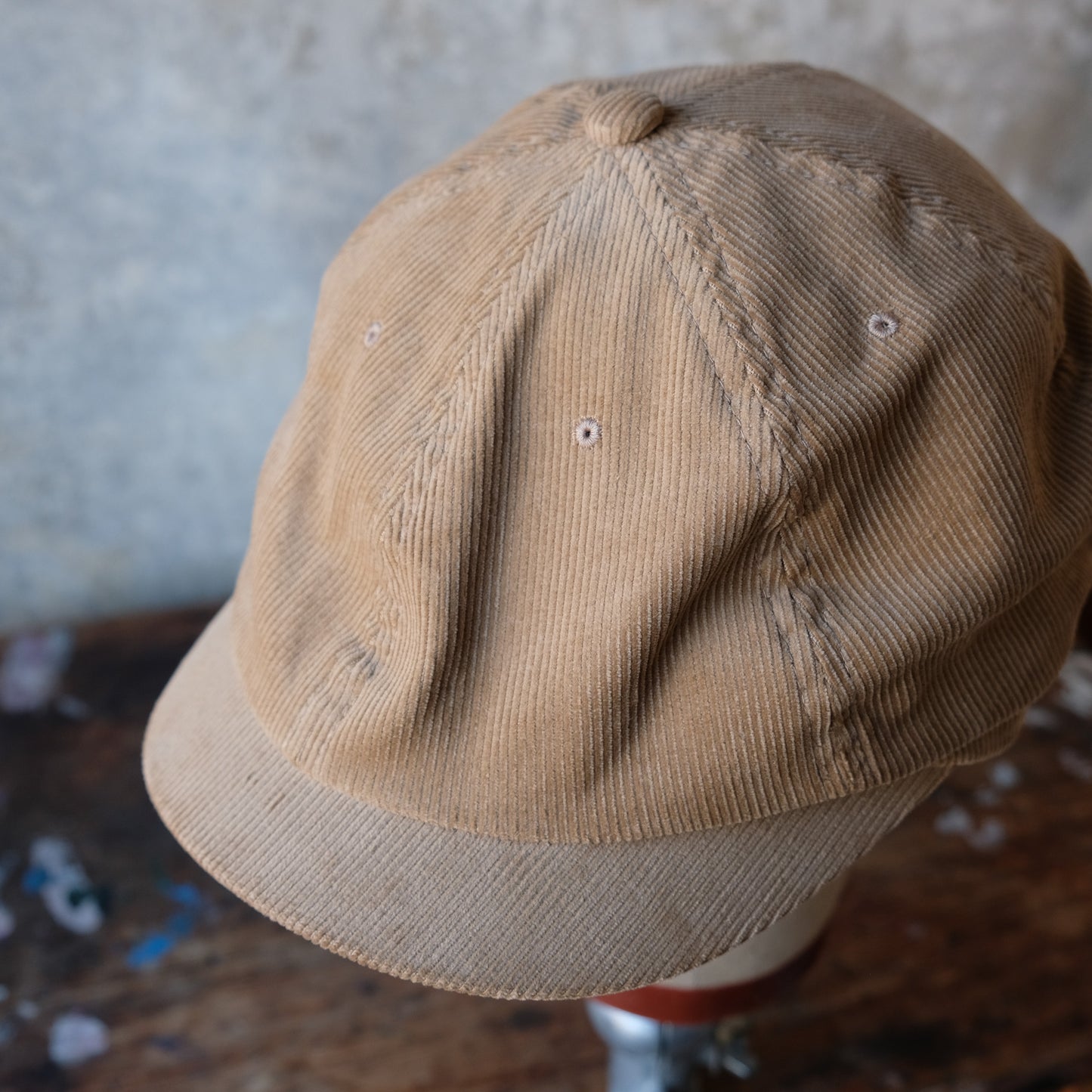 THE H.W.DOG&CO_D-01092_NEWSPAPER BOYS CAP_Beige