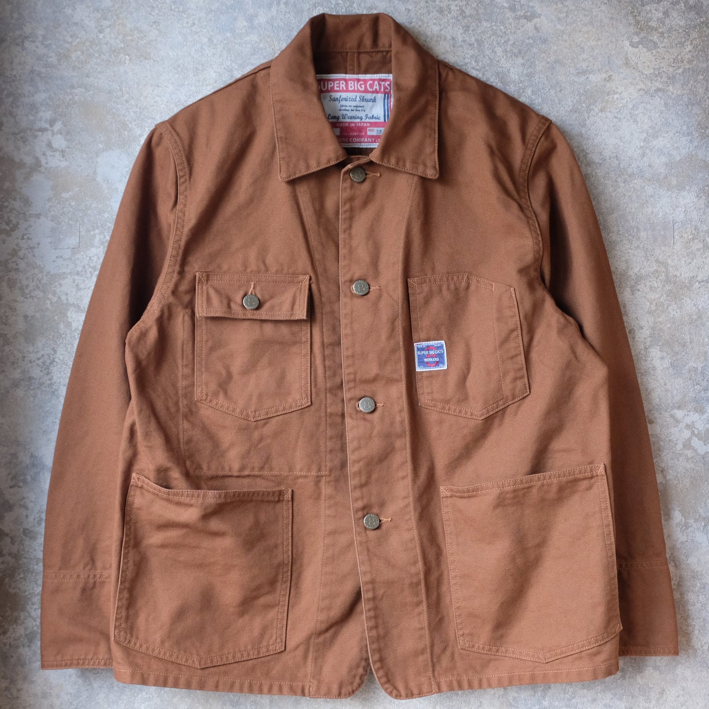 WORKERS_SUPER BIG CAT Jacket, Brown Duck
