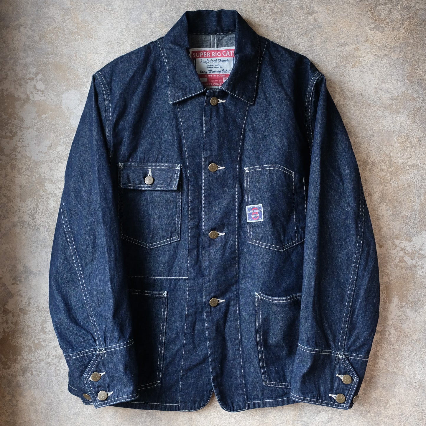 WORKERS SUPER BIG CAT Jacket, 10oz Indigo Denim