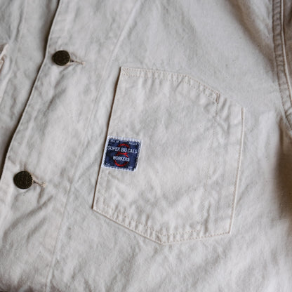 WORKERS SUPER BIG CAT Jacket, 10 oz White Denim