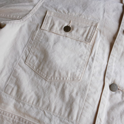 WORKERS SUPER BIG CAT Jacket, 10 oz White Denim