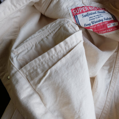 WORKERS SUPER BIG CAT Jacket, 10 oz White Denim