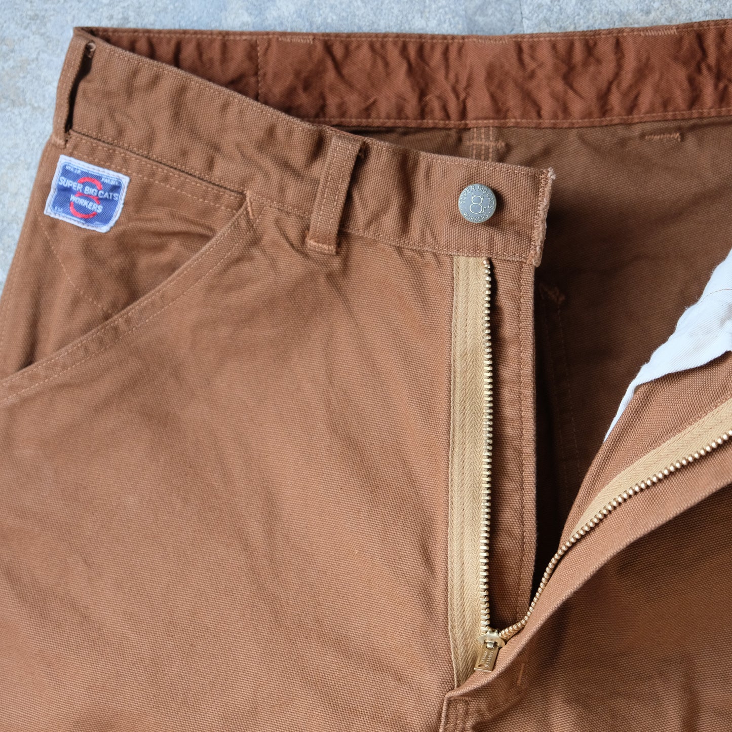 WORKERS_SUPER BIG CAT Work Pants_Brown Duck