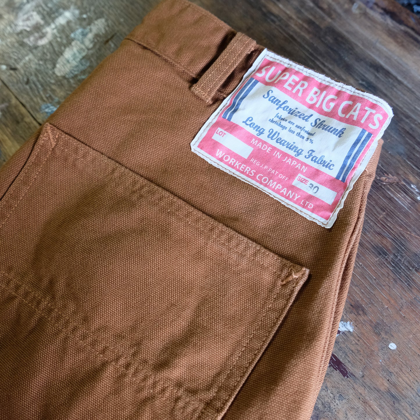 WORKERS_SUPER BIG CAT Work Pants_Brown Duck