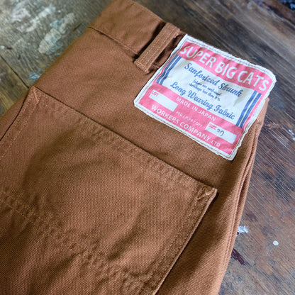 WORKERS_SUPER BIG CAT Work Pants_Brown Duck