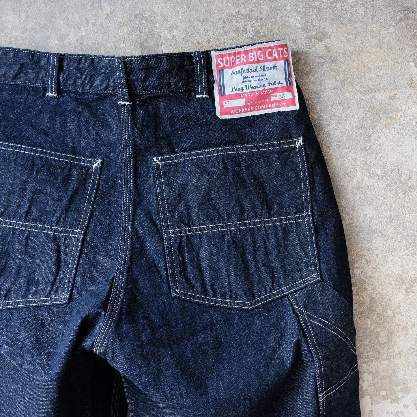 WORKERS_SUPER BIG CAT Work Pants_10oz Indigo Denim