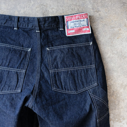 WORKERS_SUPER BIG CAT Work Pants_10oz Indigo Denim