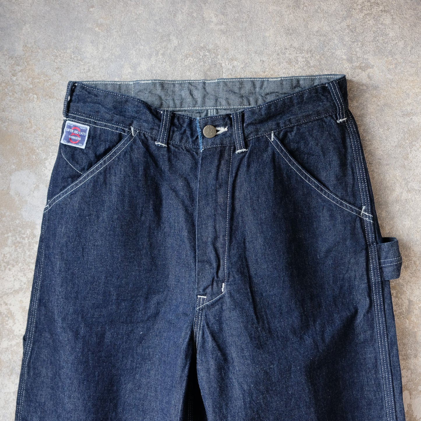 WORKERS_SUPER BIG CAT Work Pants_10oz Indigo Denim
