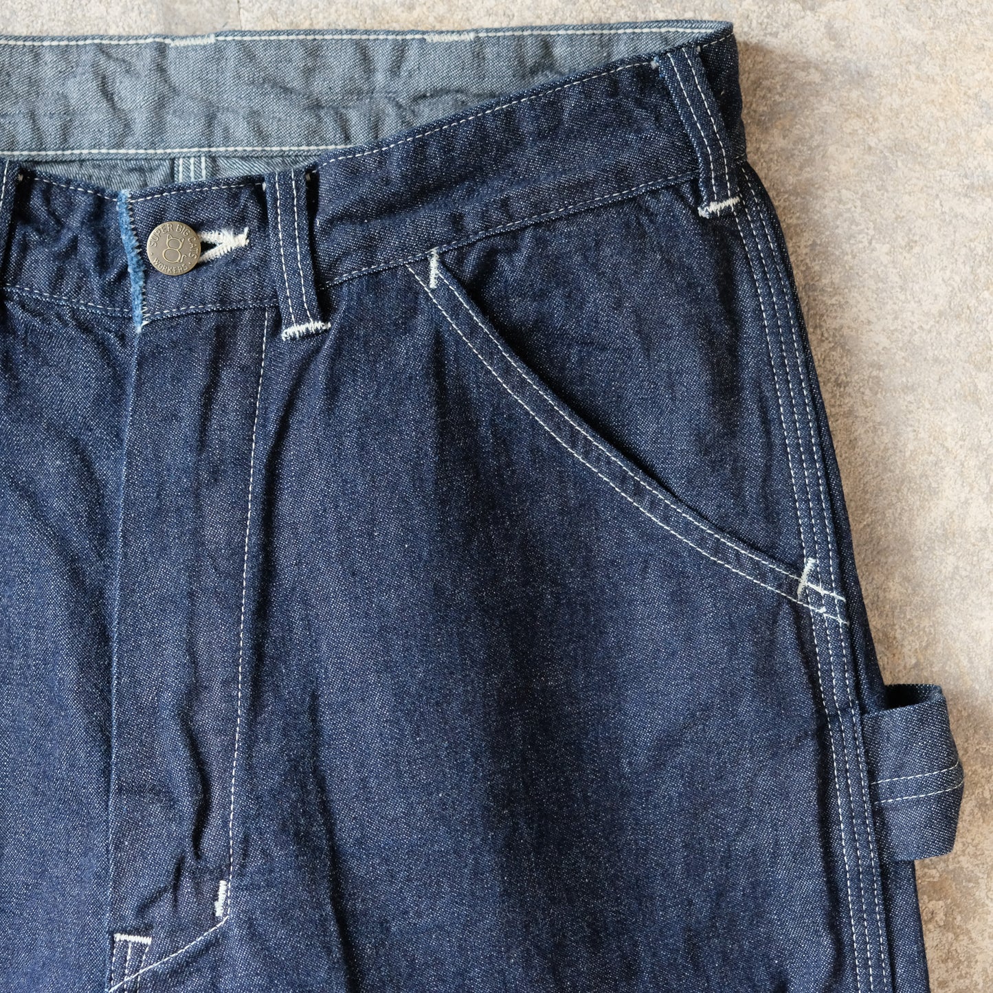 WORKERS_SUPER BIG CAT Work Pants_10oz Indigo Denim
