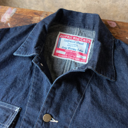 WORKERS SUPER BIG CAT Jacket, 10oz Indigo Denim
