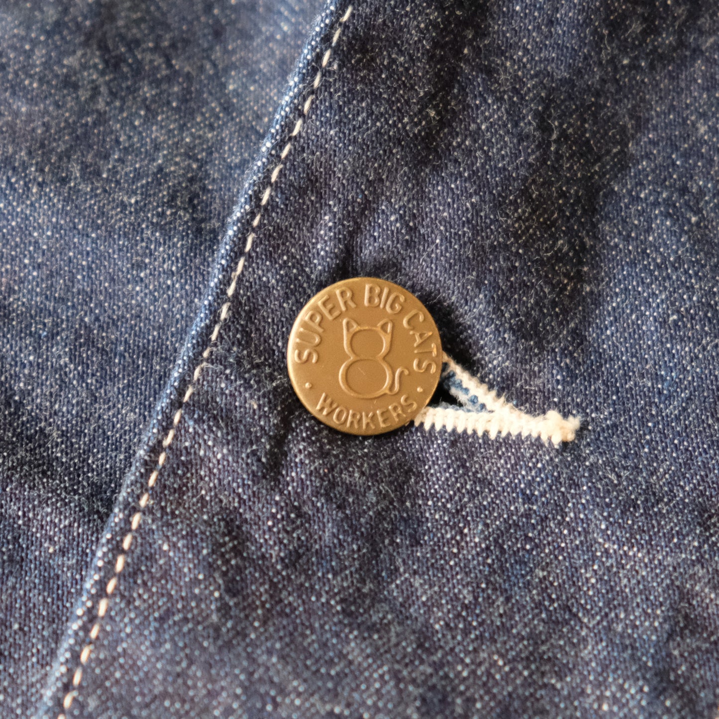 WORKERS SUPER BIG CAT Jacket, 10oz Indigo Denim