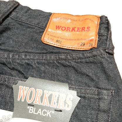 WORKERS_Lot 801 Straight Jeans_Black