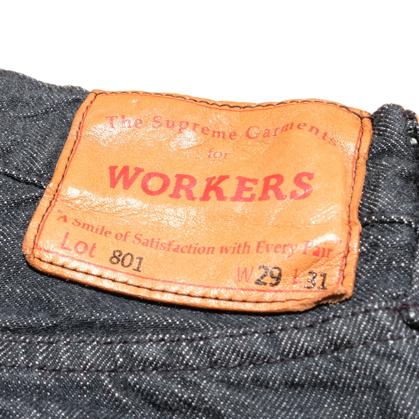 WORKERS_Lot 801 Straight Jeans_Black