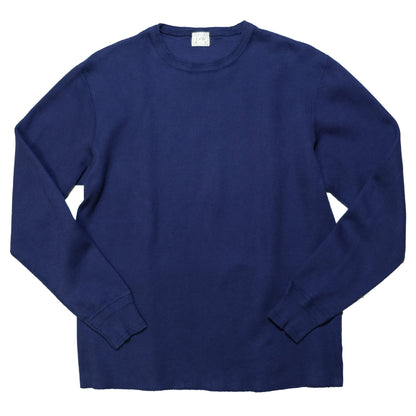 LOOP＆WEFT_LRC1115_CLASSIC ROYAL RIB KNIT CREWNECK THERMAL_FRENCH NAVY BLUE