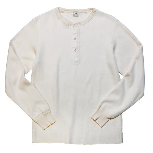 LOOP＆WEFT_LRH1039_CLASSIC ROYAL RIB KNIT HENLEYNECK THERMAL_V.IVORY