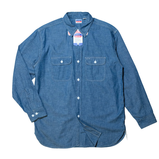 WORKERS_BIG CAT Work Shirt_Blue Chambray