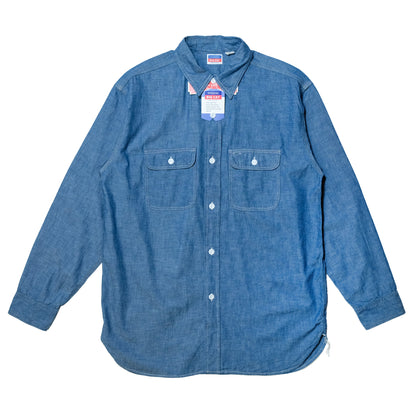 WORKERS_BIG CAT Work Shirt_Blue Chambray