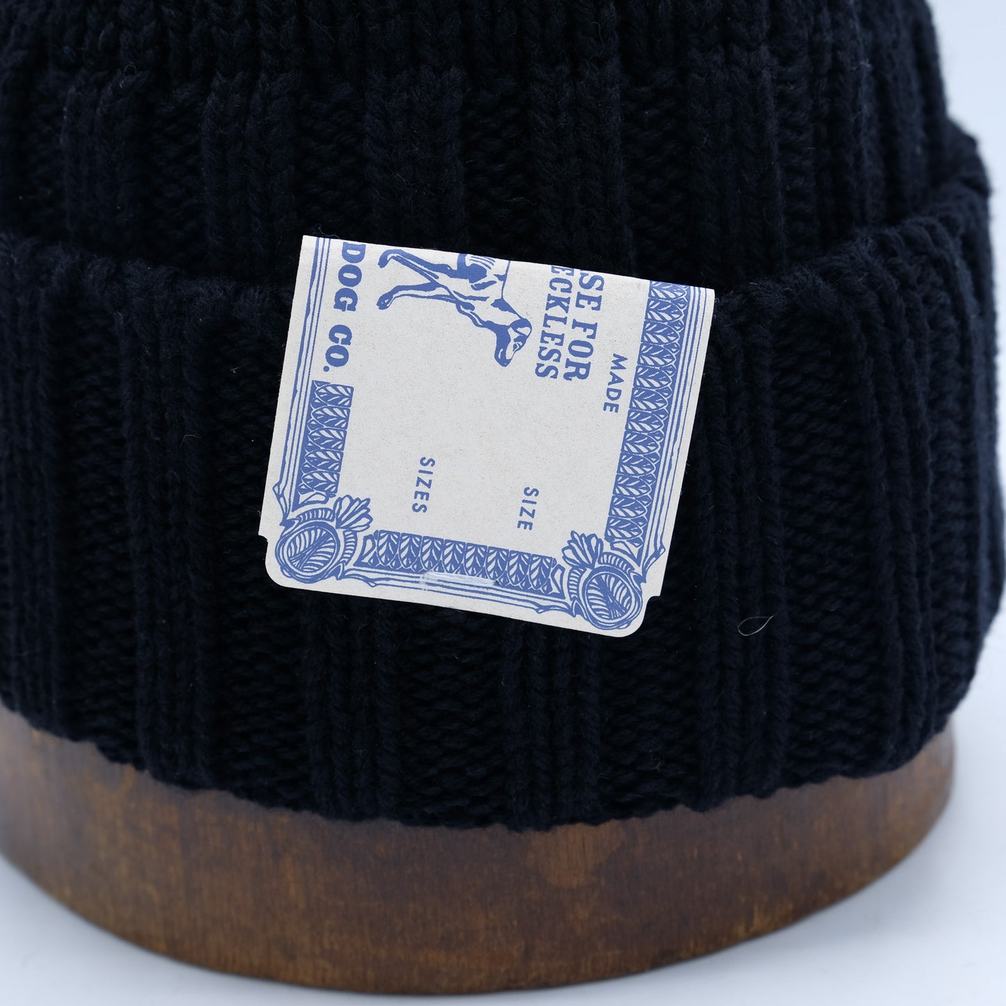 THE H.W.DOG＆CO_D-01000_RC KNIT CAP_BLACK