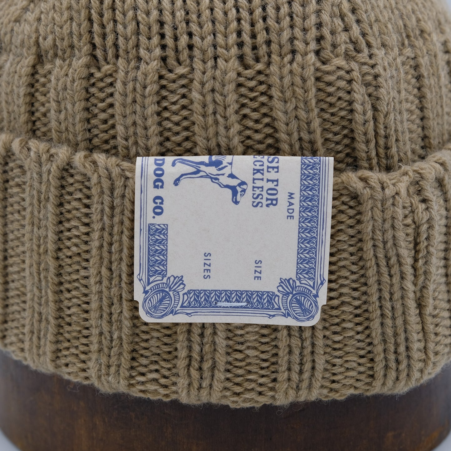 THE H.W.DOG＆CO_D-01000_RC KNIT CAP_BEIGE