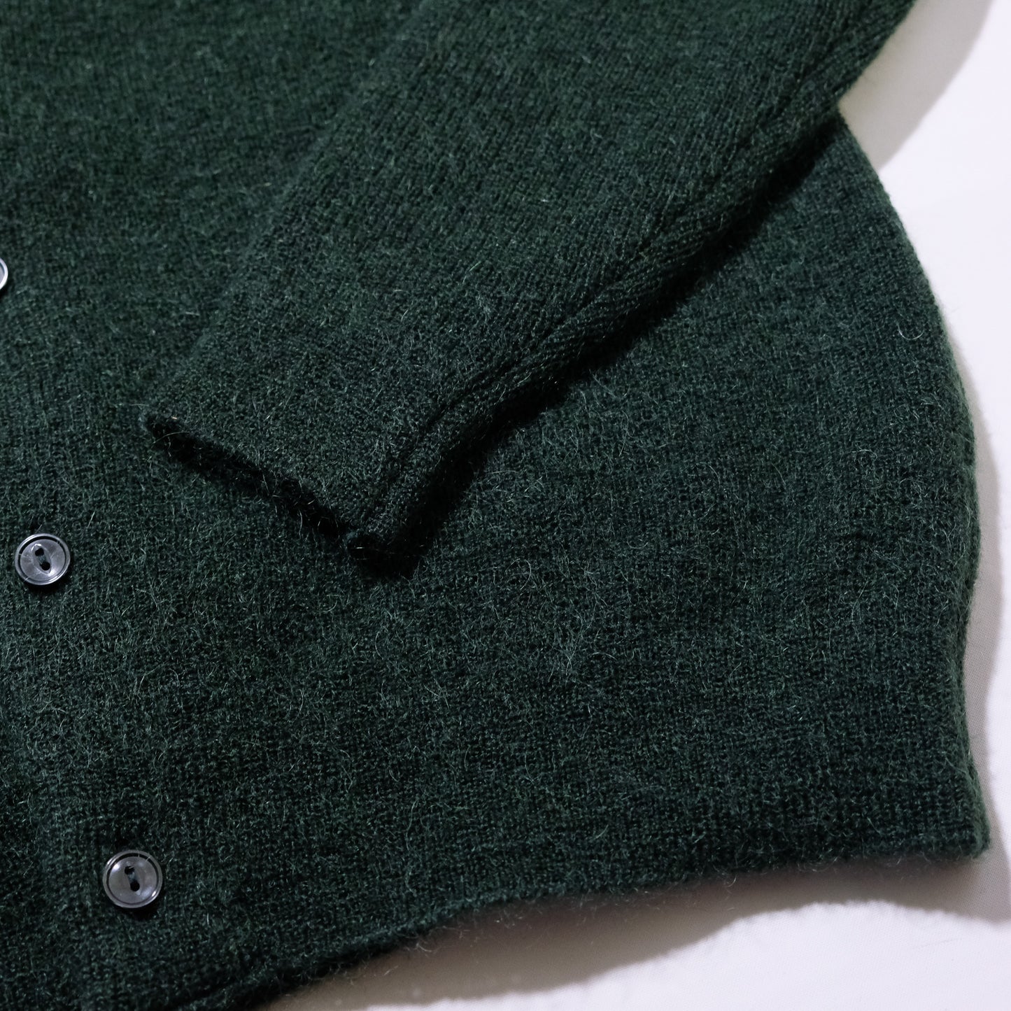 MOON CASTLE_M2203_MOHAIR CARDIGAN_ダークグリーン