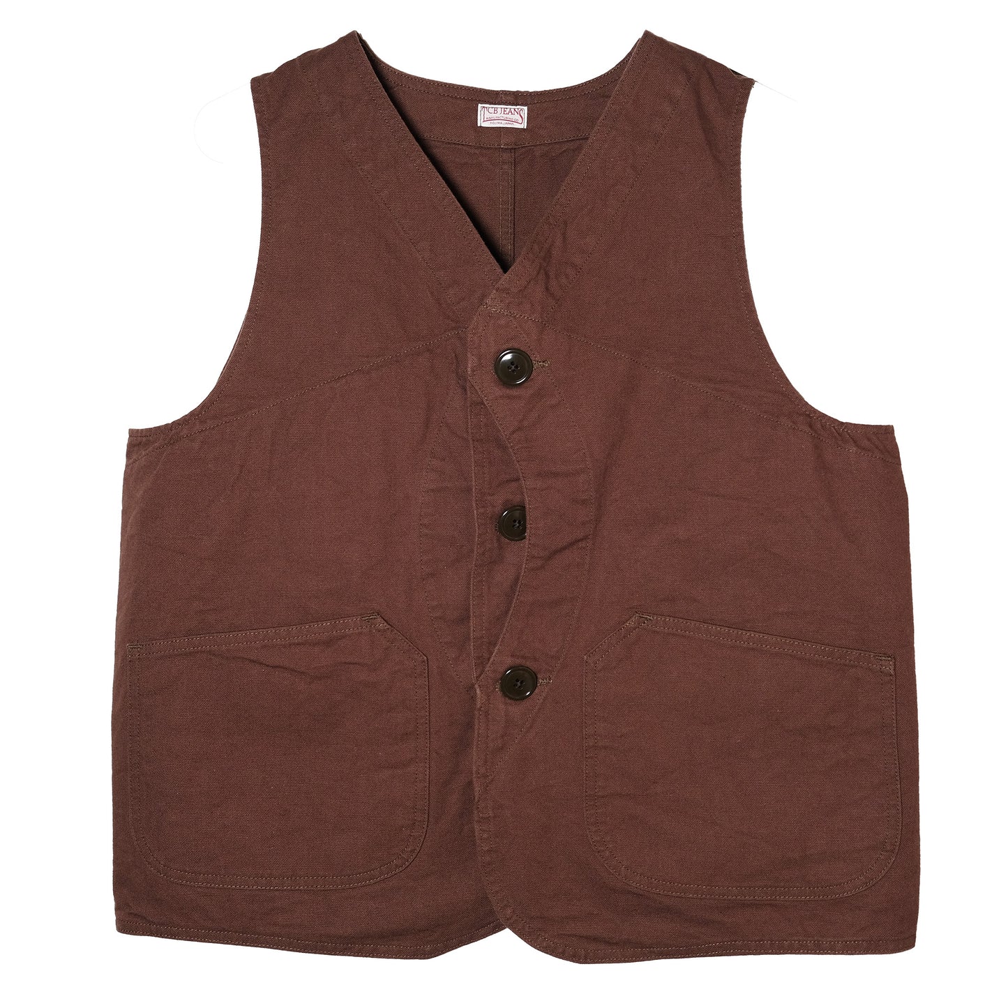 TCB Jeans_Huntsman Vest_Chocolate Duck