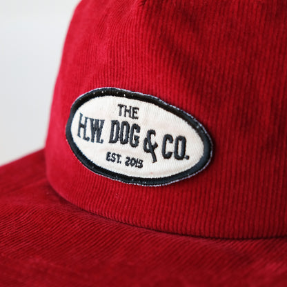 THE H.W.DOG＆CO_D-1002_ CORDUROY WORKERS CAP_RED