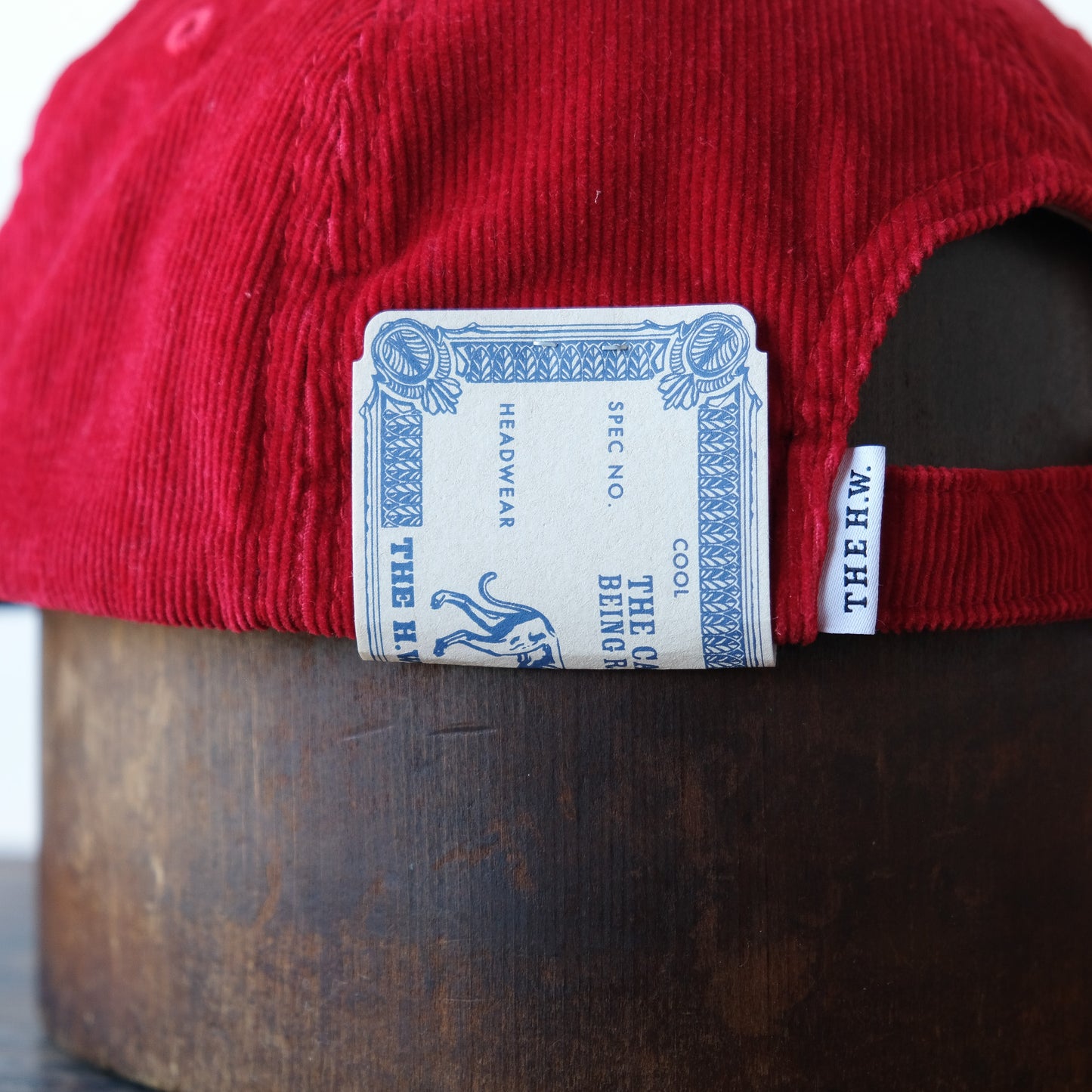 THE H.W.DOG＆CO_D-1002_ CORDUROY WORKERS CAP_RED