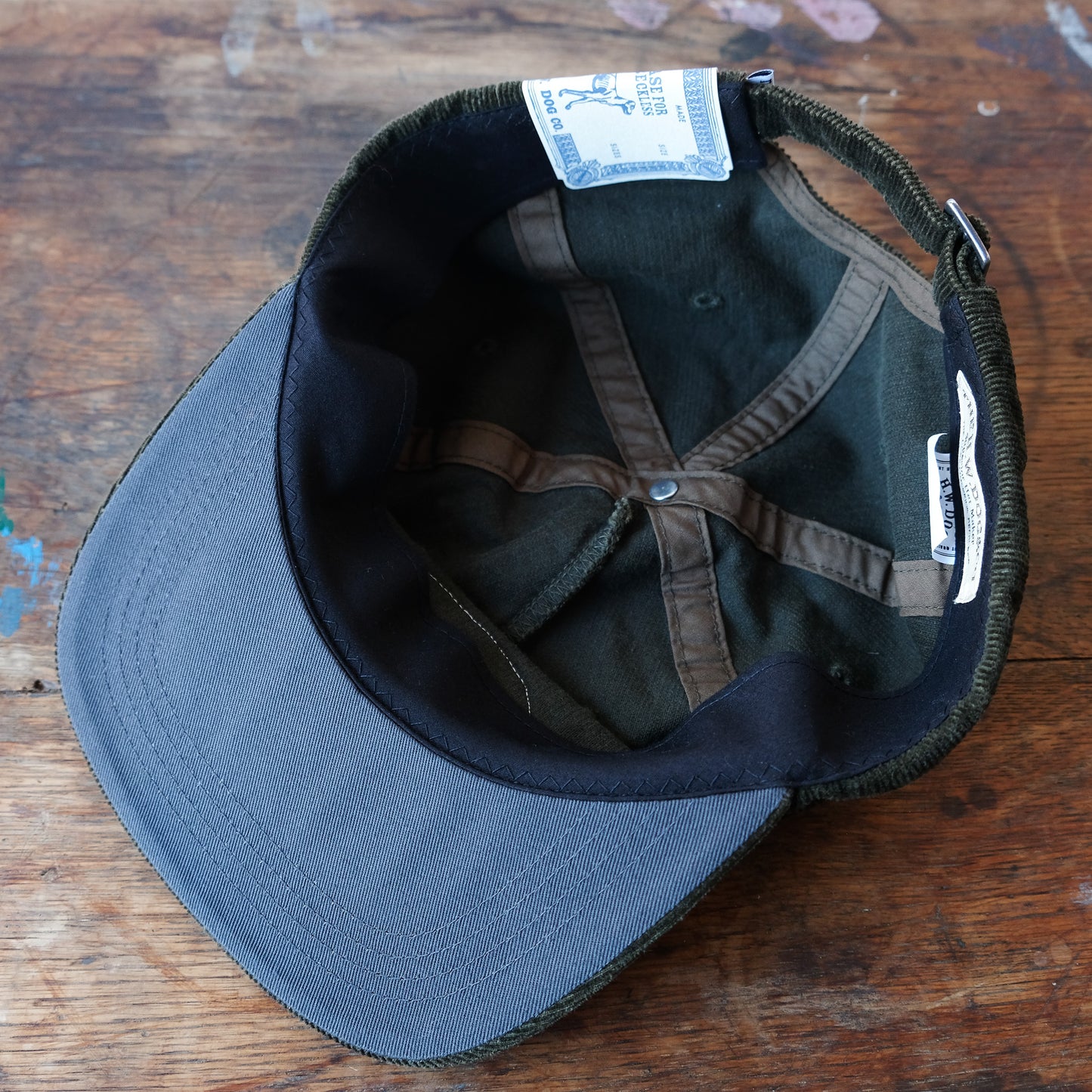 THE H.W.DOG＆CO_D-1002_ CORDUROY WORKERS CAP_OLIVE