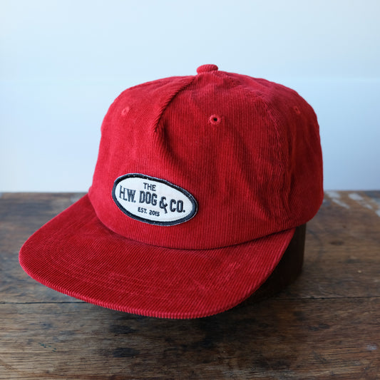 THE HWDOG＆CO_D-1002_ CORDUROY WORKERS CAP_RED