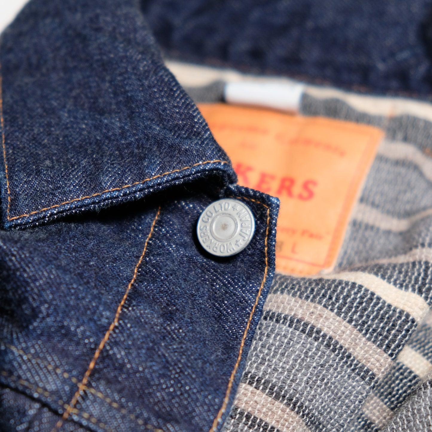 WORKERS_Lot 819 Blanket Lined_13.75 oz Indigo Denim/ Wool Blanket