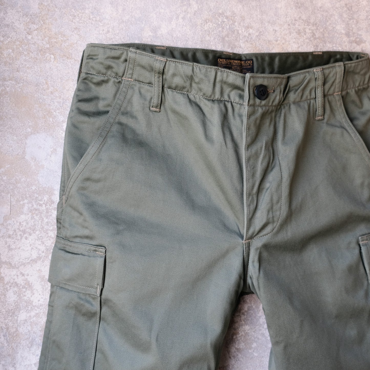 DELUXEWARE_DX100H_ARMY SHORT BOTTOM_OLIVE.DRAB