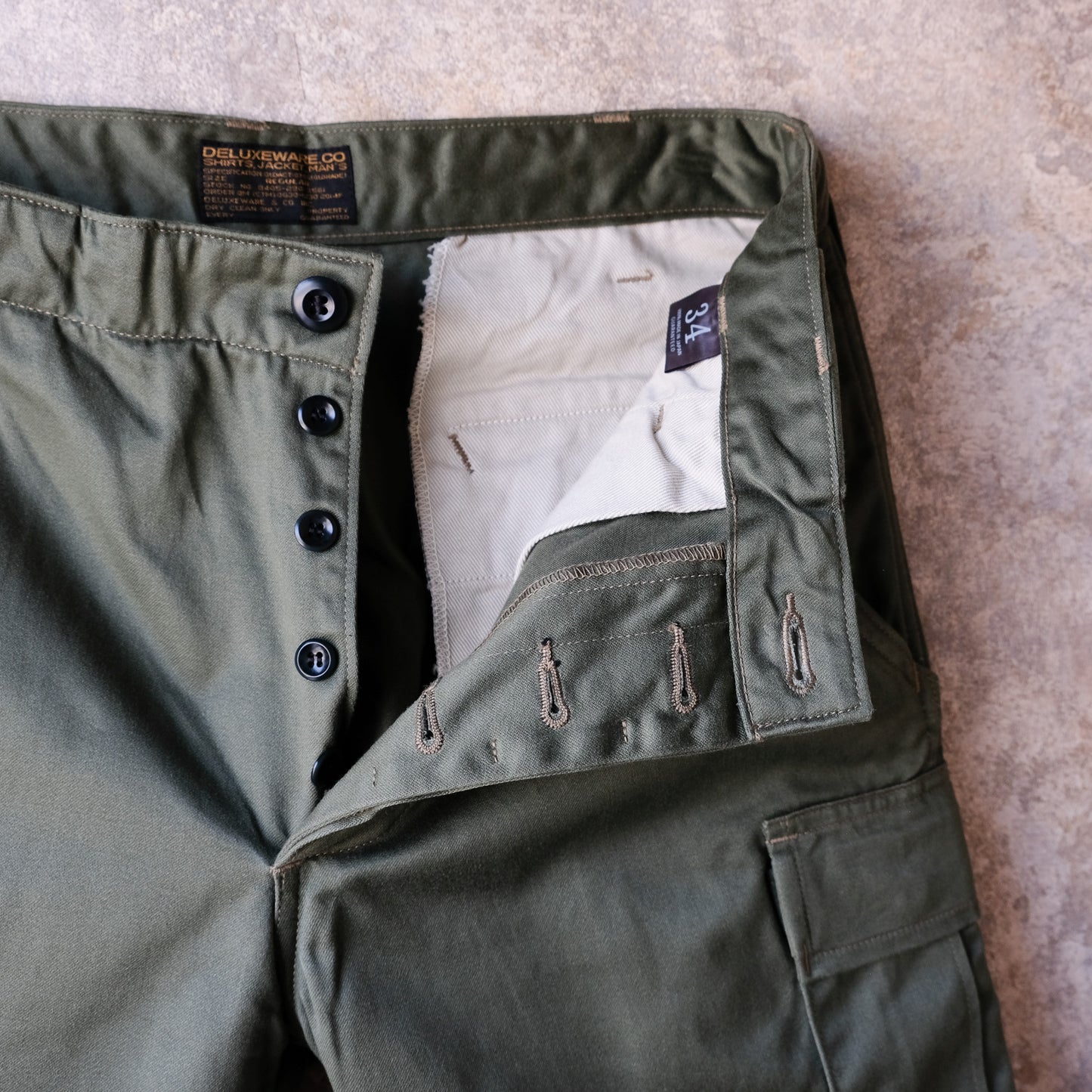 DELUXEWARE_DX100H_ARMY SHORT BOTTOM_OLIVE.DRAB