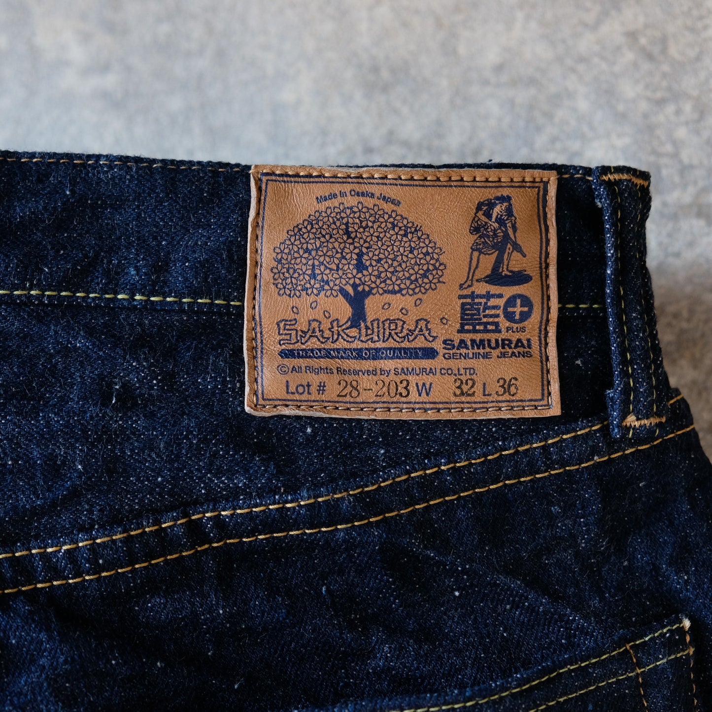 SAMURAI JEANS_S500AX-SAKURA 18oz藍+桜モデル ストレート