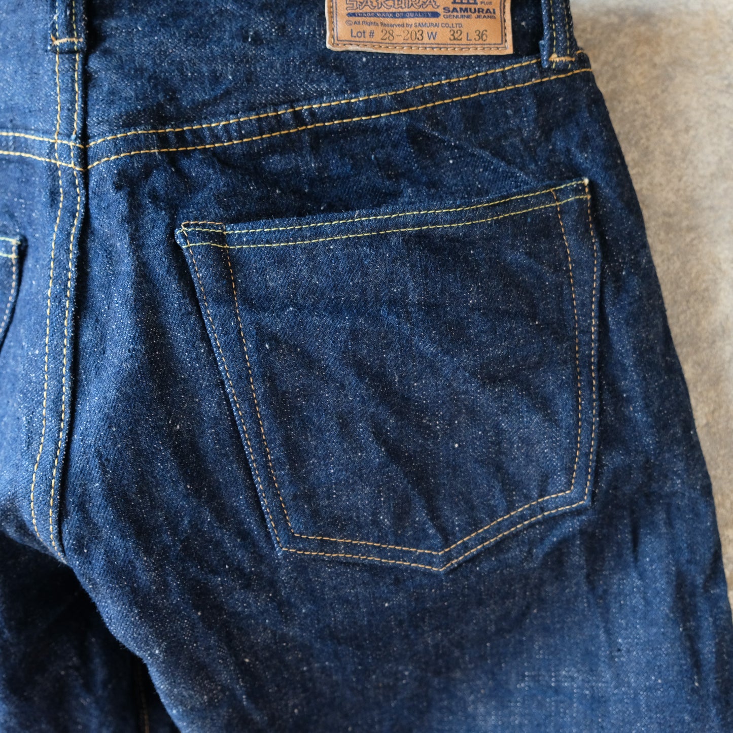 SAMURAI JEANS_S500AX-SAKURA 18oz藍+桜モデル ストレート