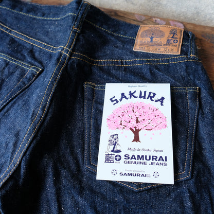SAMURAI JEANS_S500AX-SAKURA 18oz藍+桜モデル ストレート