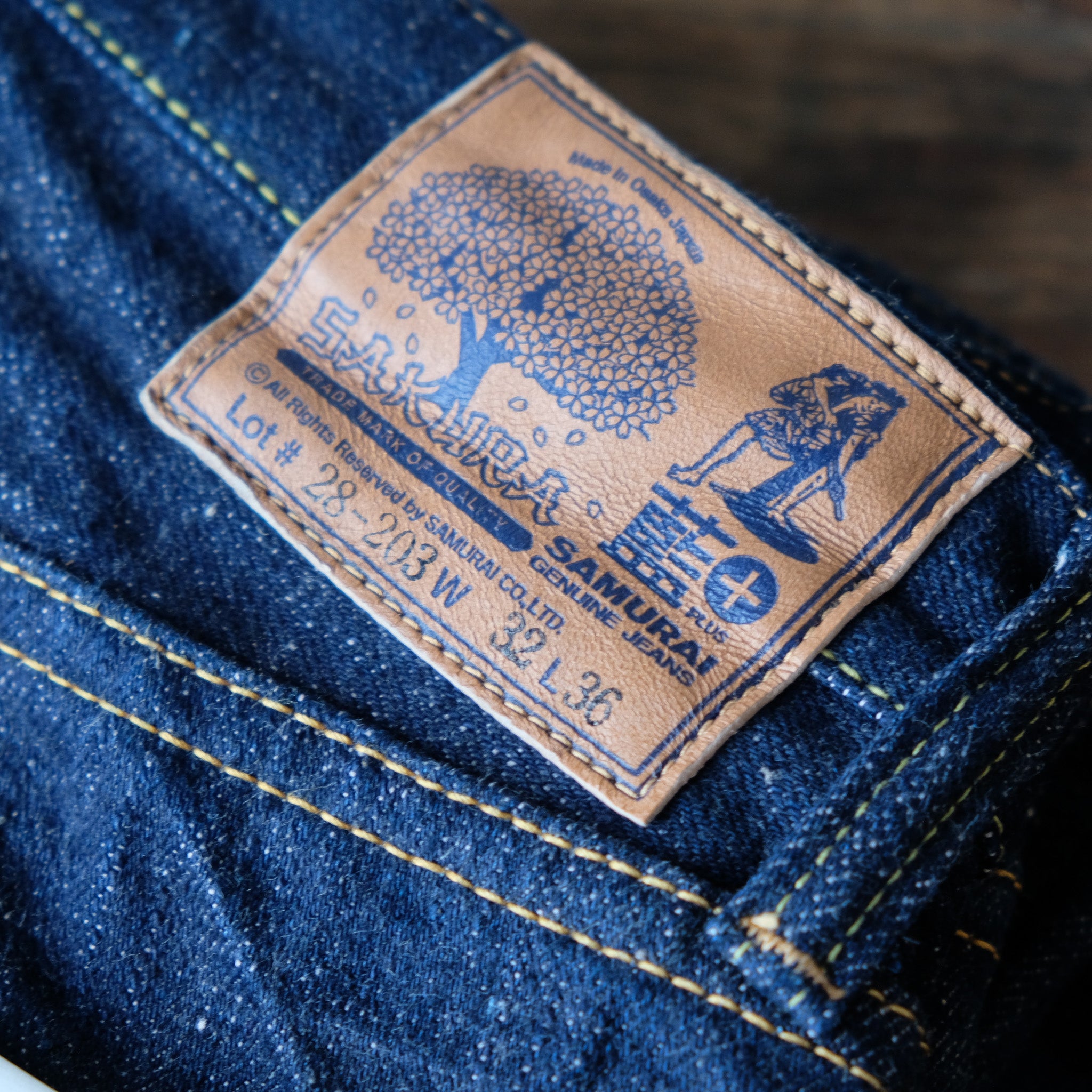 SAMURAI JEANS_S500AX-SAKURA 18oz藍+桜モデル ストレート