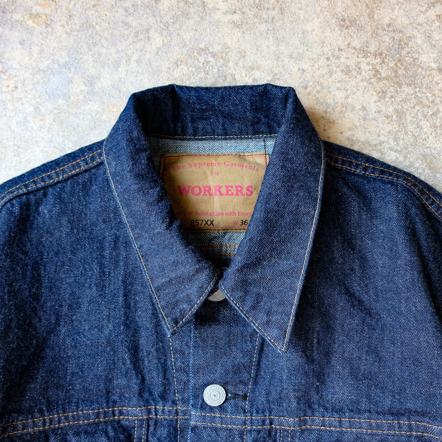 WORKERS_Lot857XX_13.75 oz_Indigo Raw Denim_American Cotton 100%
