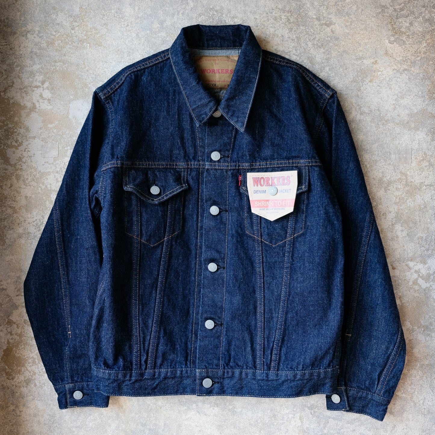 WORKERS_Lot857XX_13.75 oz_Indigo Raw Denim_American Cotton 100%