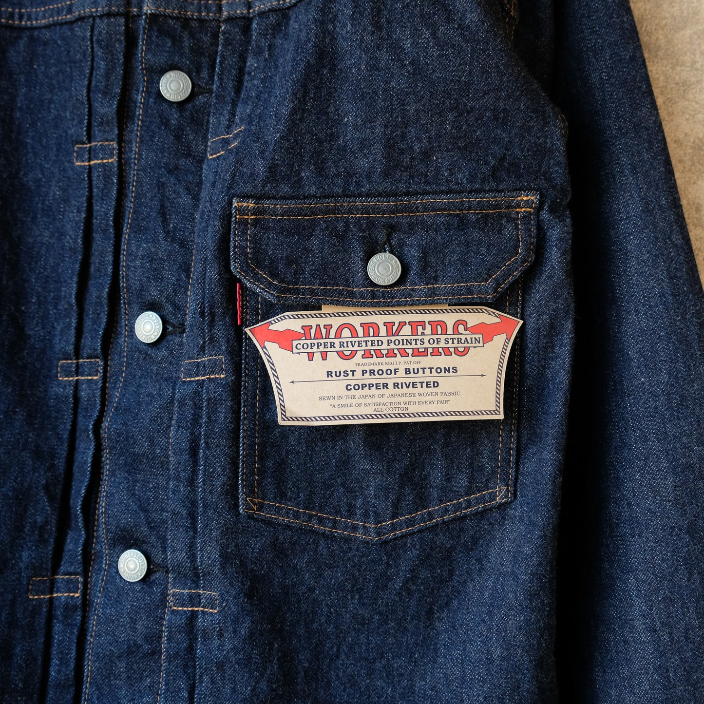WORKERS_Lot806XH_14.7oz_Indigo Raw Denim_American Cotton 100%