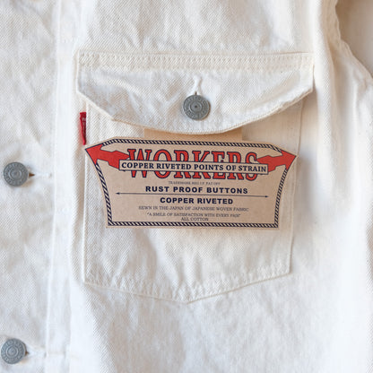 WORKERS_Lot806White_13.75oz_White Raw Denim_American Cotton 100%