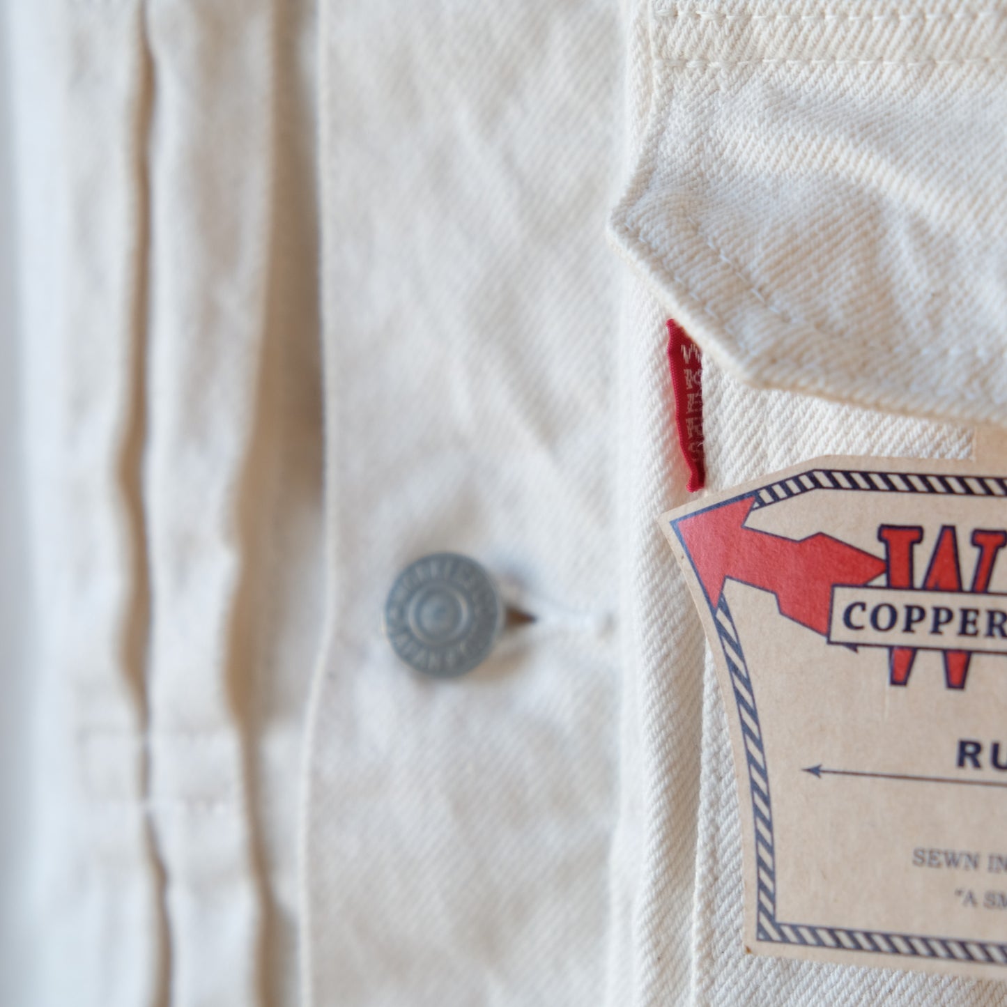 WORKERS_Lot806White_13.75oz_White Raw Denim_American Cotton 100%