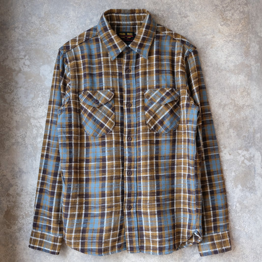 UES_502554_08_1_Slab flannel shirt_Mustard