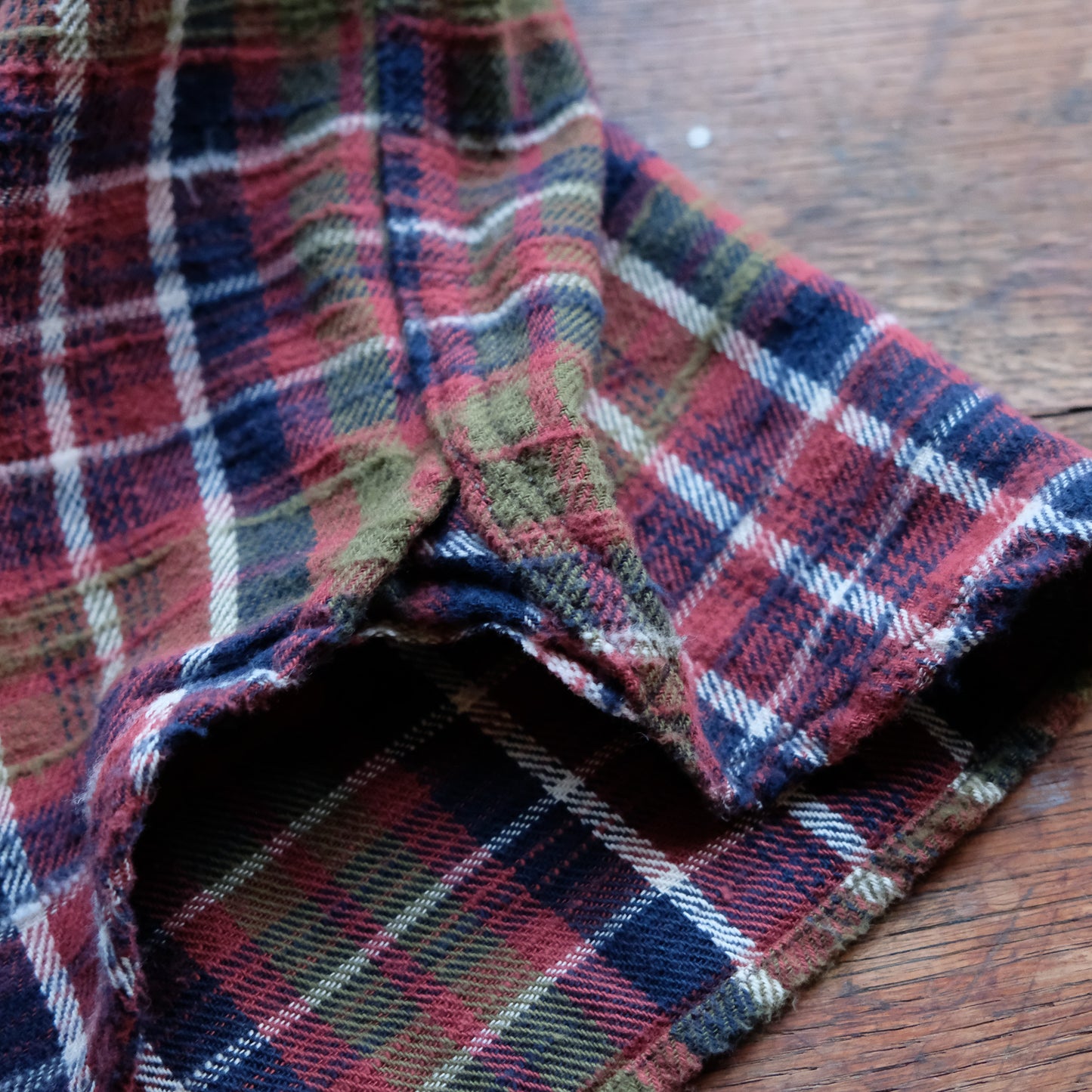 UES_502352_Yarn-dyed heavy flannel shirt_BLUE