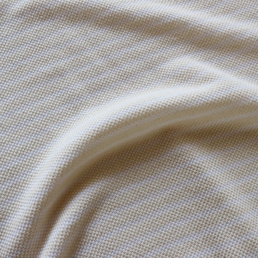 LOOP＆WEFT_LRC1107_Shadow Border Oni Kanoko Classic Boat Neck Pullover_Vintage Ivory