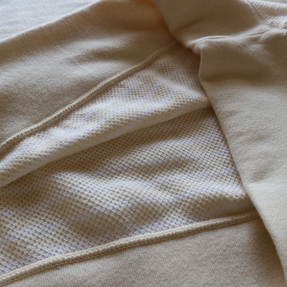 LOOP＆WEFT_LRC1107_Shadow Border Oni Kanoko Classic Boat Neck Pullover_Vintage Ivory